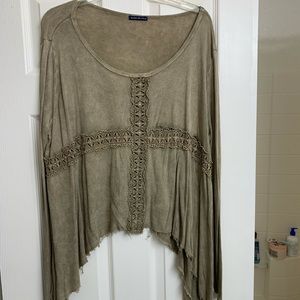 Long sleeve boho top